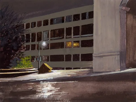 Eithne Jordan, NIGHT STREET VII, 2009, gouache