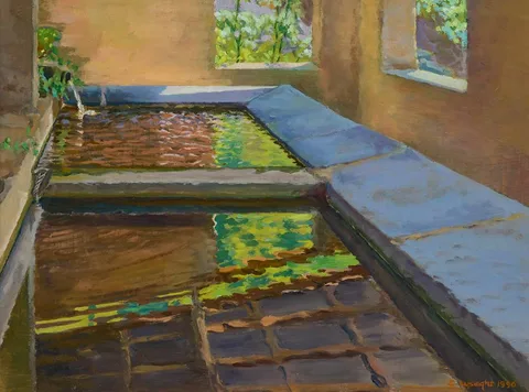 Damaris Lysaght, RIPPLE SOUND, 1990, oil on canvas