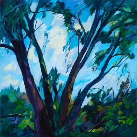 Eithne Carr, UNTITLED (TREES), 1998, oil on canvas