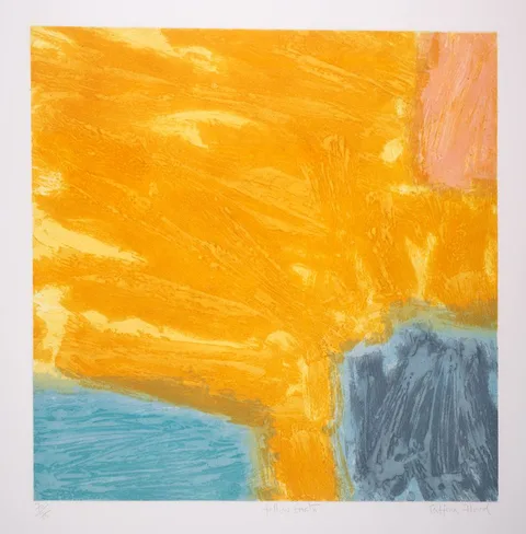 Taffina Flood, YELLOW EARTH, lithograph; (no. 73 from an edition of 75)