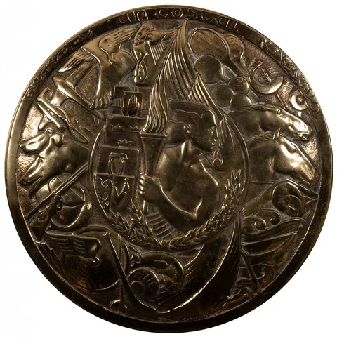 Gabriel Hayes, AN TÓSTAL COMMEMORATIVE PLAQUE, bronze