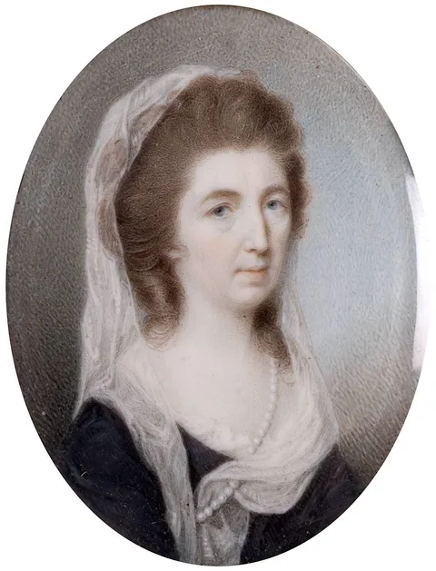 PORTRAIT OF A LADY by Charles Robertson, c.1795, watercolour on ivory; (miniature), offered Mar 2024