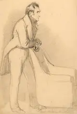Daniel Maclise, PORTRAIT SKETCH OF JAMES SHERIDAN KNOWLES