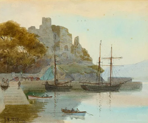 Joseph William Carey, KING JOHN'S CASTLE, CARLINGFORD, 1926, watercolour