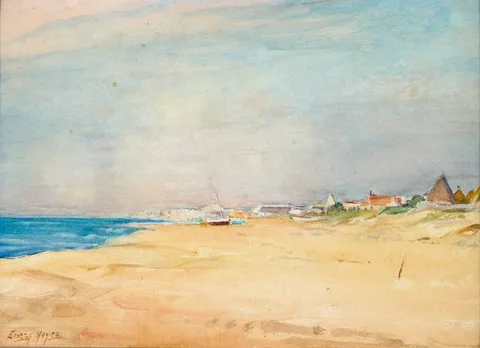 SOUTHERN MORNING, ITALY by Ernest Columba Hayes, c.1970, watercolour, sold Mar 2024