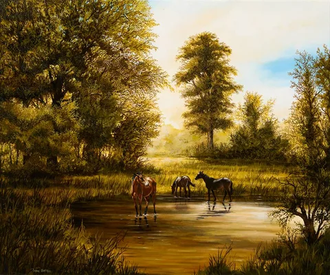 Liam Belton, KILLARNEY, COUNTY KERRY, oil on board