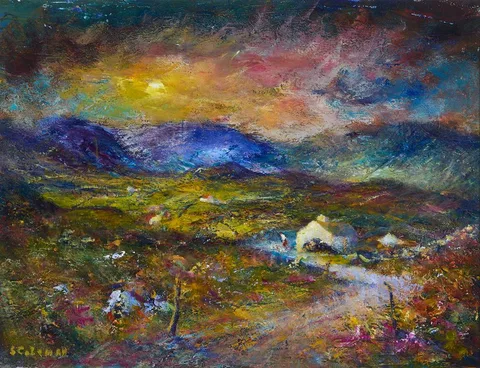 Seamus Coleman, MOONLIGHT MAAM, CONNEMARA, oil on canvas