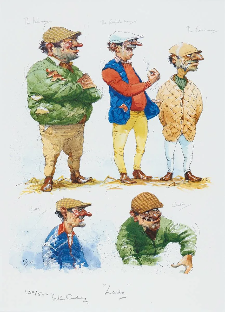 LADS by Peter Curling, print; (no. 139 from an edition of 500), sold Mar 2024