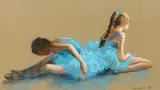 STRETCHING I, 1989 and YOUNG DANCER WITH VEIL, 1989 (A PAIR), Whyte's 2024