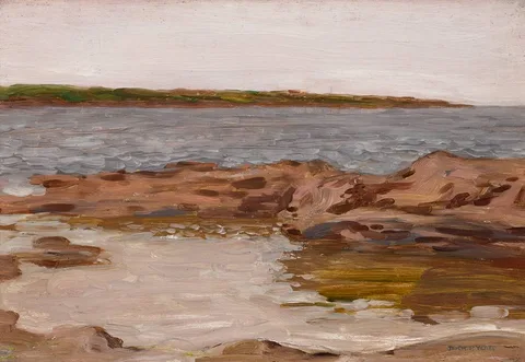 Jack Butler Yeats, TIDE COMING IN, BALLYCASTLE, COUNTY MAYO, 1909, oil on board