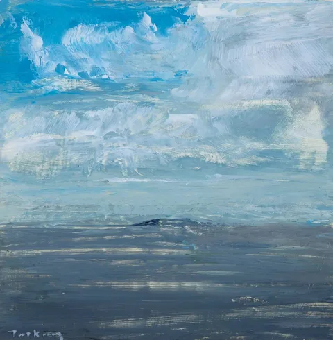 Donald Teskey, AN ISLAND, oil on board