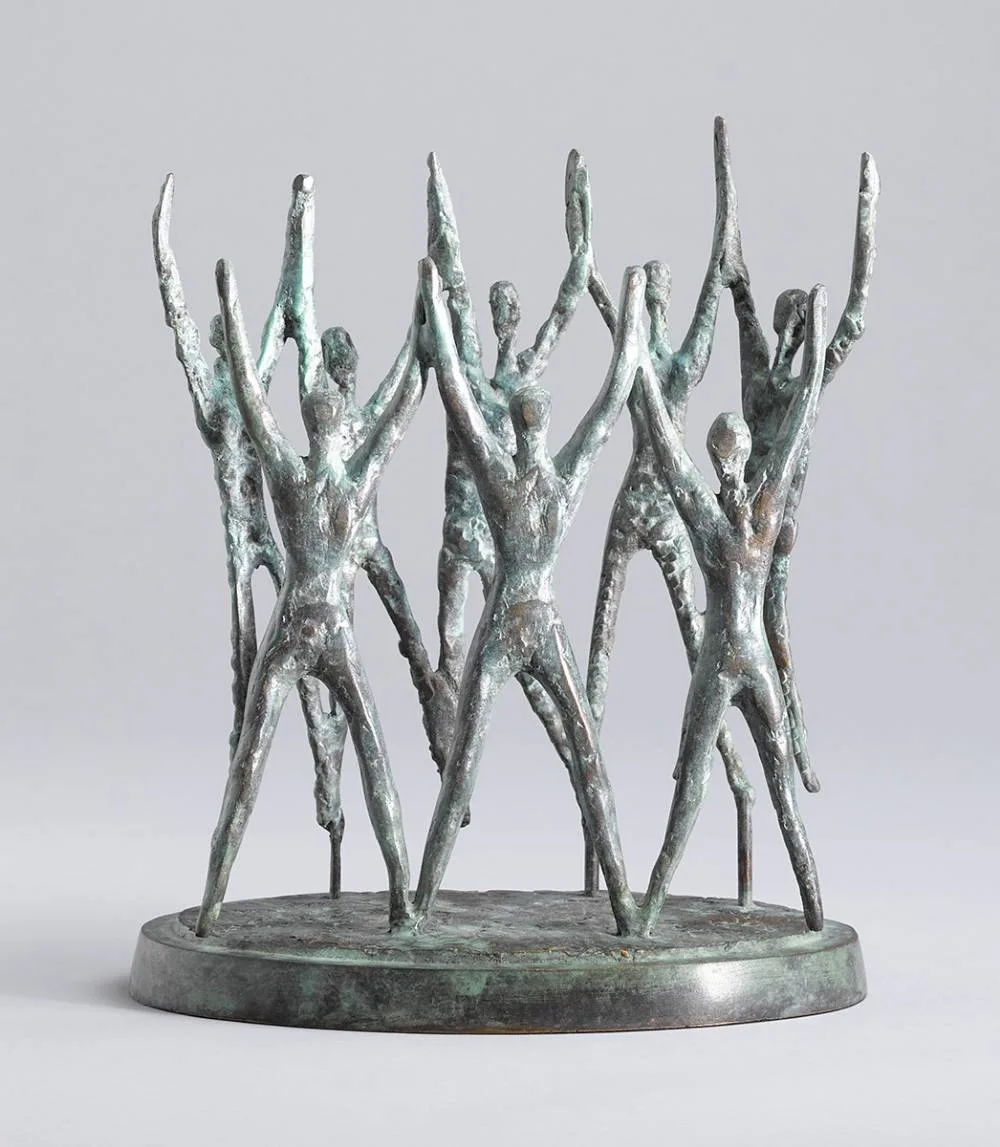 SHARE THE FEELING by John Behan, 2003, bronze; (no. 6 from an edition of 100), sold Mar 2024