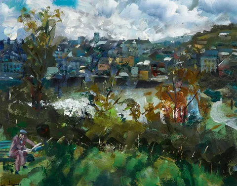 KINSALE, COUNTY CORK by James Le Jeune, oil on board, sold Mar 2024