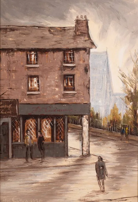 Tom Cullen, THE LORD EDWARD, DUBLIN, 1984, oil on board