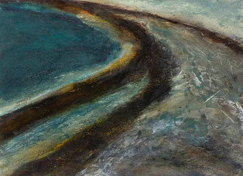 UNTITLED by Gwen O'Dowd, 1989, oil on paper, sold Dec 2023