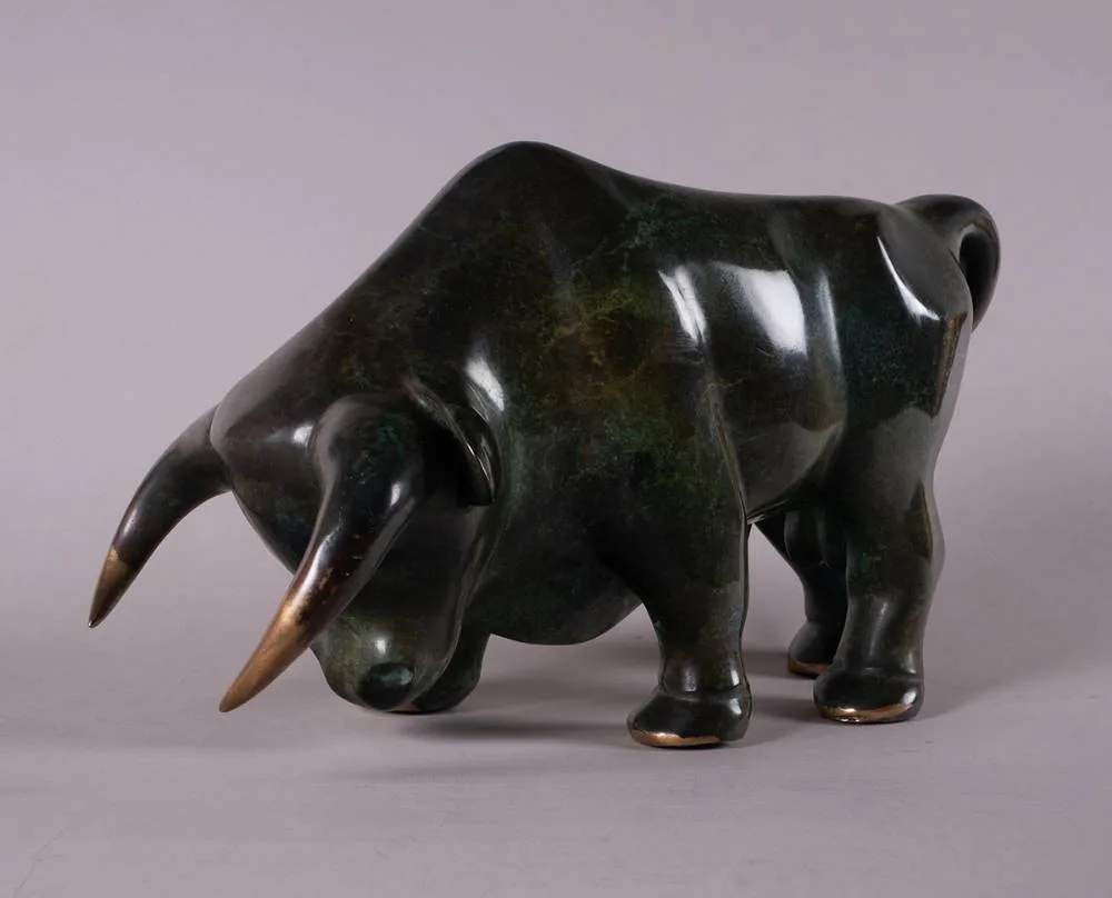 Erica Dienemann, BULL, bronze; (no. 4 from an edition of 25)