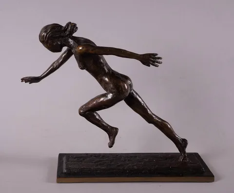 Ann Cooney, RUNNING GIRL, 1993, bronze