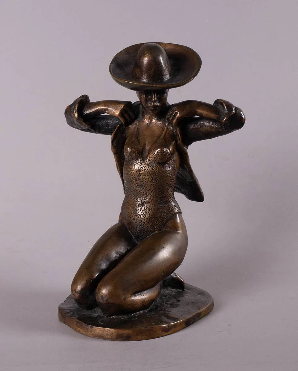 James MacCarthy, BEACH GIRL, bronze; (no. 5 from unknown edition)