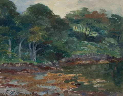Edith Anna Somerville, THE CORRIGEENS, oil on board
