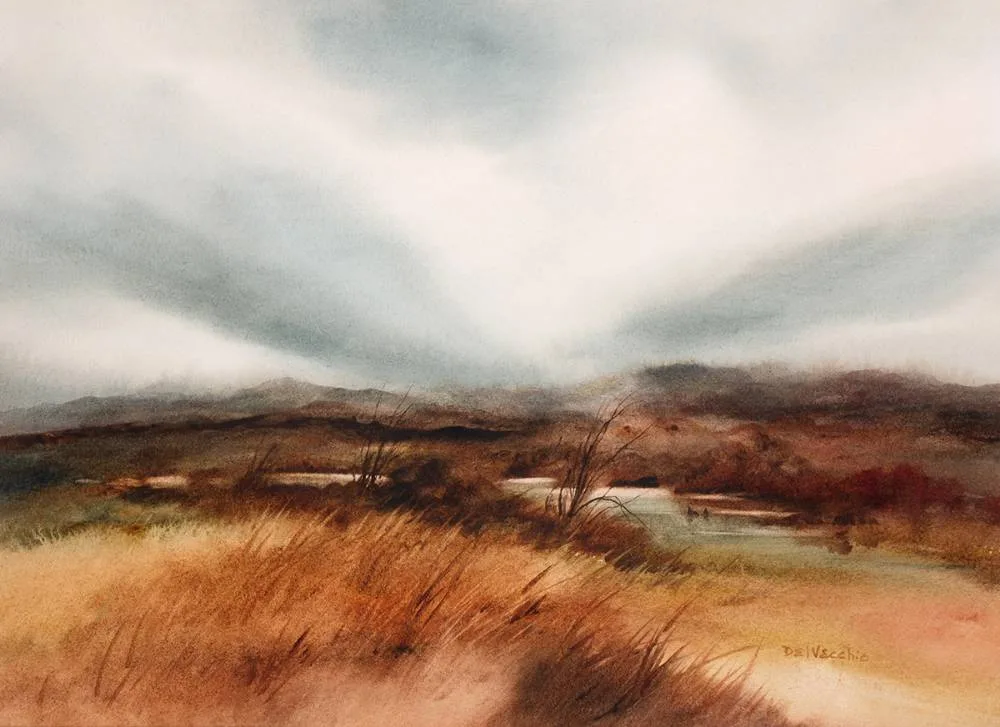 COOTS by Phyllis del Vecchio, watercolour, sold Dec 2023