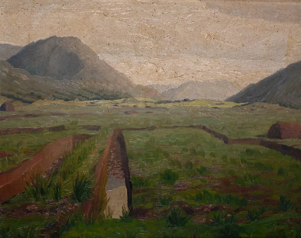 Charles Walter Harvey, CONNEMARA, oil on board