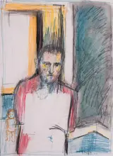 Brian Bourke, SELF PORTRAIT and FIGURE STUDY, 1964 (A PAIR)