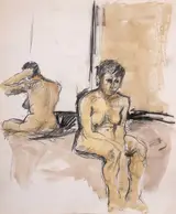 Brian Bourke, FIGURE STUDIES (A PAIR)