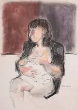 Brian Bourke, FIGURE STUDY and FIGURE STUDY, 1964 (A PAIR)
