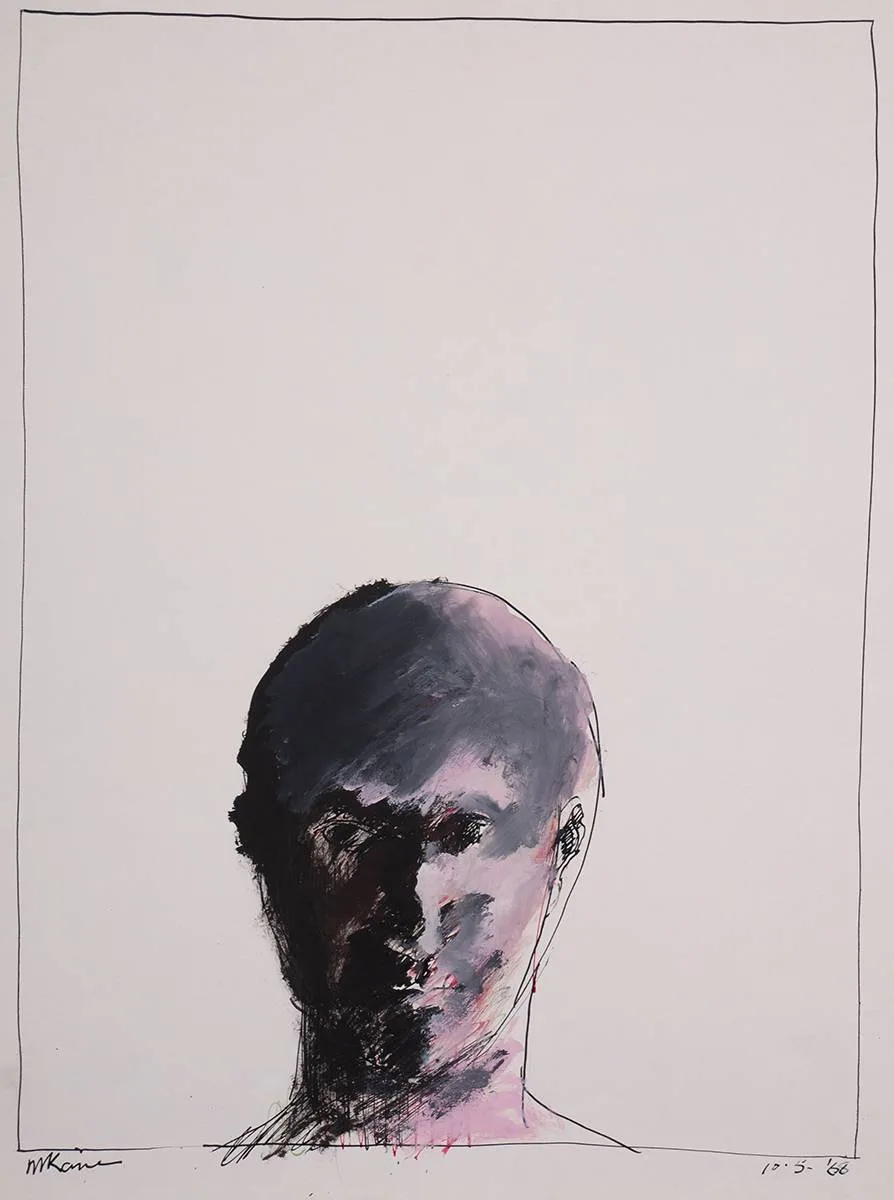 Michael Kane, FIGURE STUDIES, 1968 (SET OF FIVE), ink and pastel on paper; (5); (unframed)