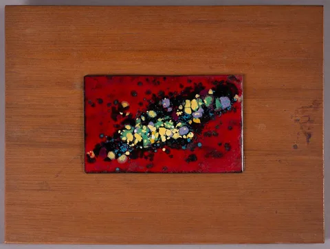 Pádraig Ó Mathúna, ABSTRACT, 1969, enamel, mounted on wood