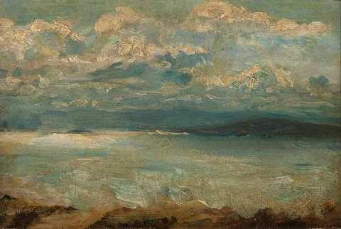 Nathaniel Hone, SEASCAPE STUDY, 1871, oil on board