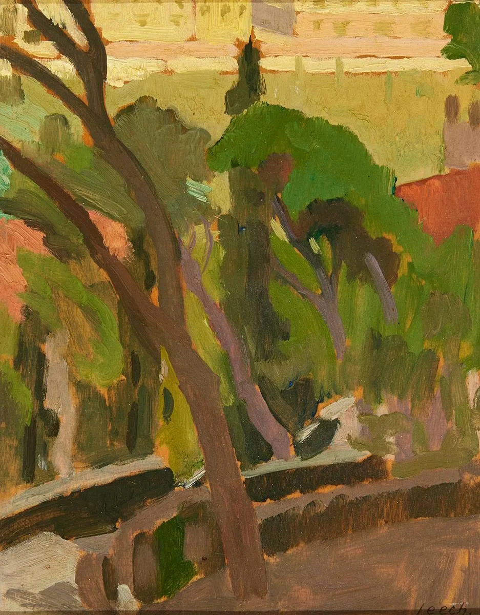 LE CHATEAU, NICE by William John Leech, oil on board, offered Dec 2023