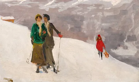 Sir John Lavery, SWITZERLAND [HAZEL AND ALICE], 1913, oil on canvas
