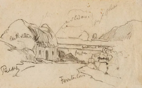 Paul Henry, ATLANTIC DRIVE, ACHILL, COUNTY MAYO, pencil