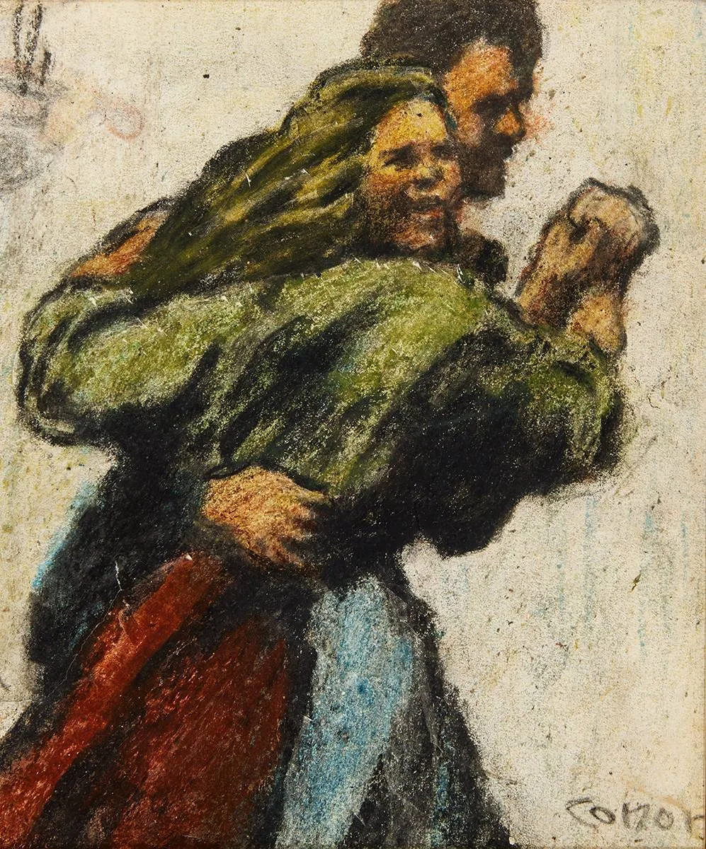 TONIGHT WE DANCE by William Conor, crayon, sold Dec 2023