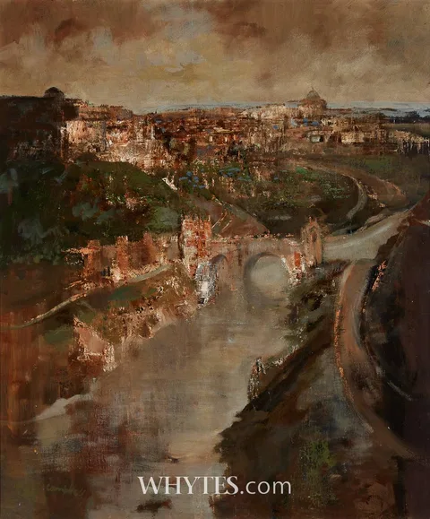 George Campbell, TOLEDO, oil on board