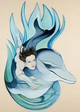 Pauline Bewick, COVER ILLUSTRATION FOR A BOY AND A DOLPHIN