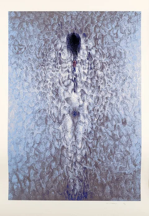 HUMAN IMAGE XII by Louis le Brocquy, 2005, screenprint on Velin d'Arches; (no. 49 from an edition of 75), sold Dec 2023
