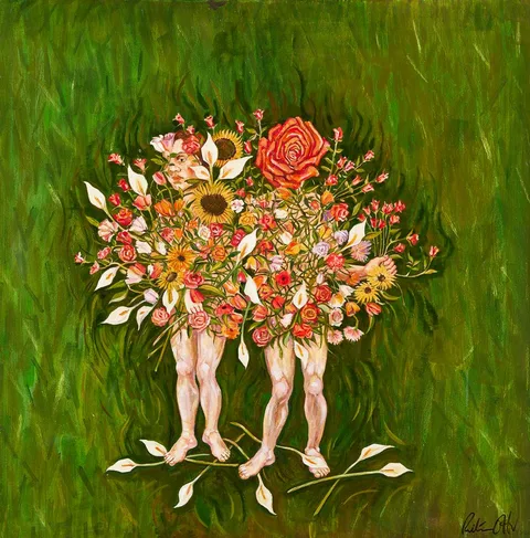 Rita Duffy, TRYST, 2017, oil on canvas