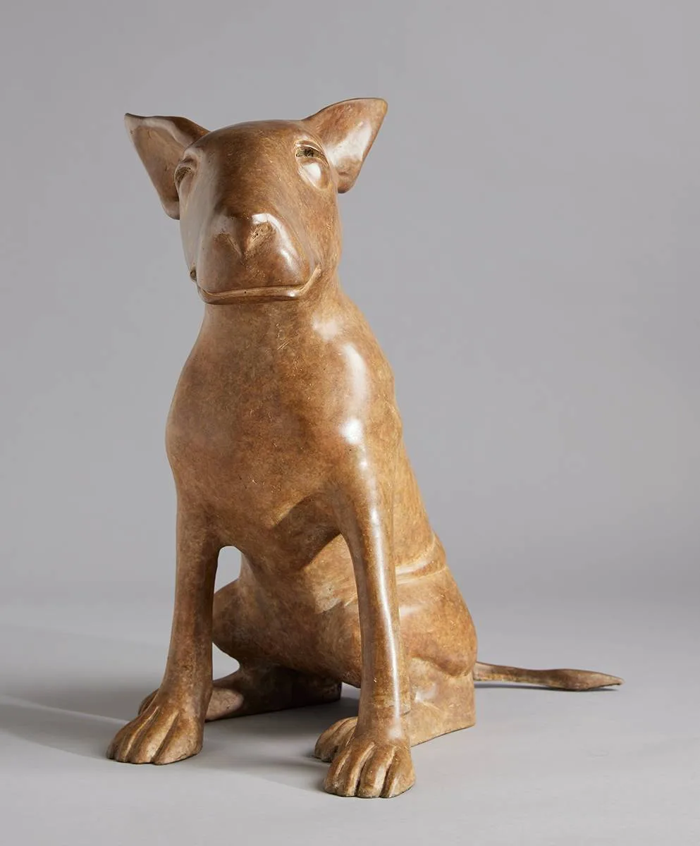AILBE (SEATED PITBULL) by Anthony Scott, bronze; (no. 6 from an edition of 6), offered Dec 2023