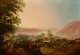 William Sadler II, TRAVELLERS IN A LAKE LANDSCAPE