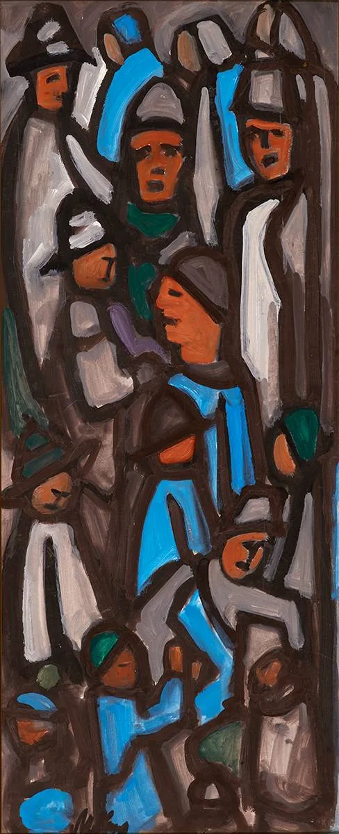 Markey Robinson, KNIGHTS, gouache
