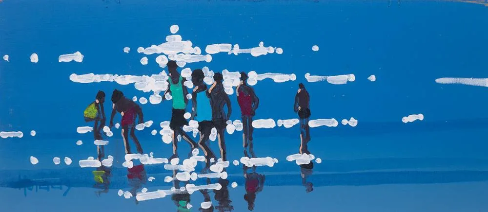 REFLECTIONS by John Morris, oil on board, sold Oct 2023