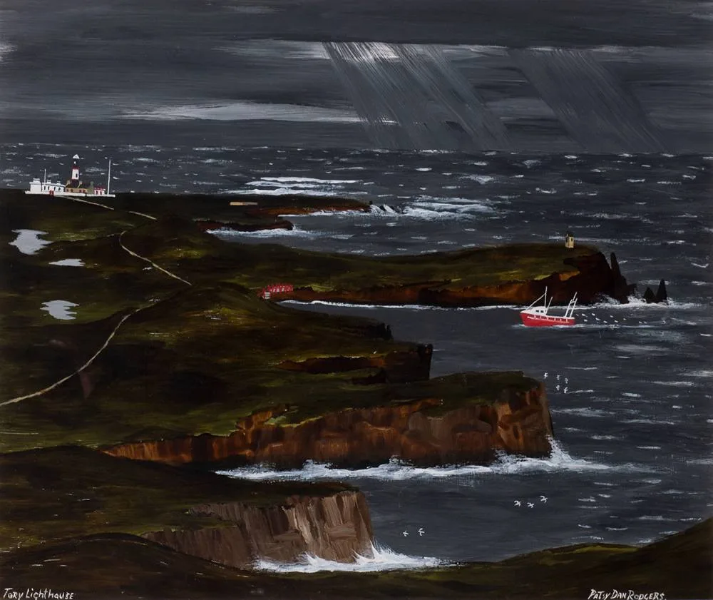 Patsy Dan Rodgers, TORY LIGHTHOUSE, oil on board