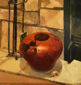 Mark O'Neill, STILL LIFE WITH BOWL AND BIRD SKULL
