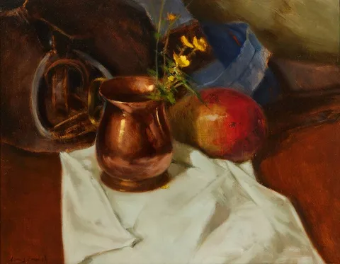James English, COMPOSITION WITH BUTTERCUPS, 2004, oil on canvas