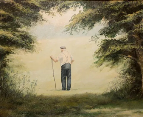 June Brilly, OLD TOM, oil on canvas
