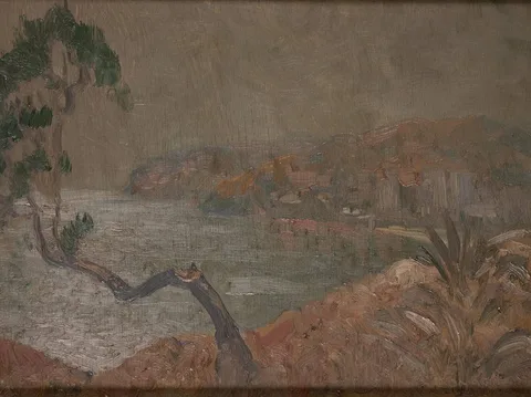 MID-MORNING MAGALUFF, MAJORCA by Patrick Leonard, 1977, oil on panel, offered Oct 2023