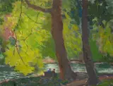 Moyra Barry, FIGURES BY A RIVER