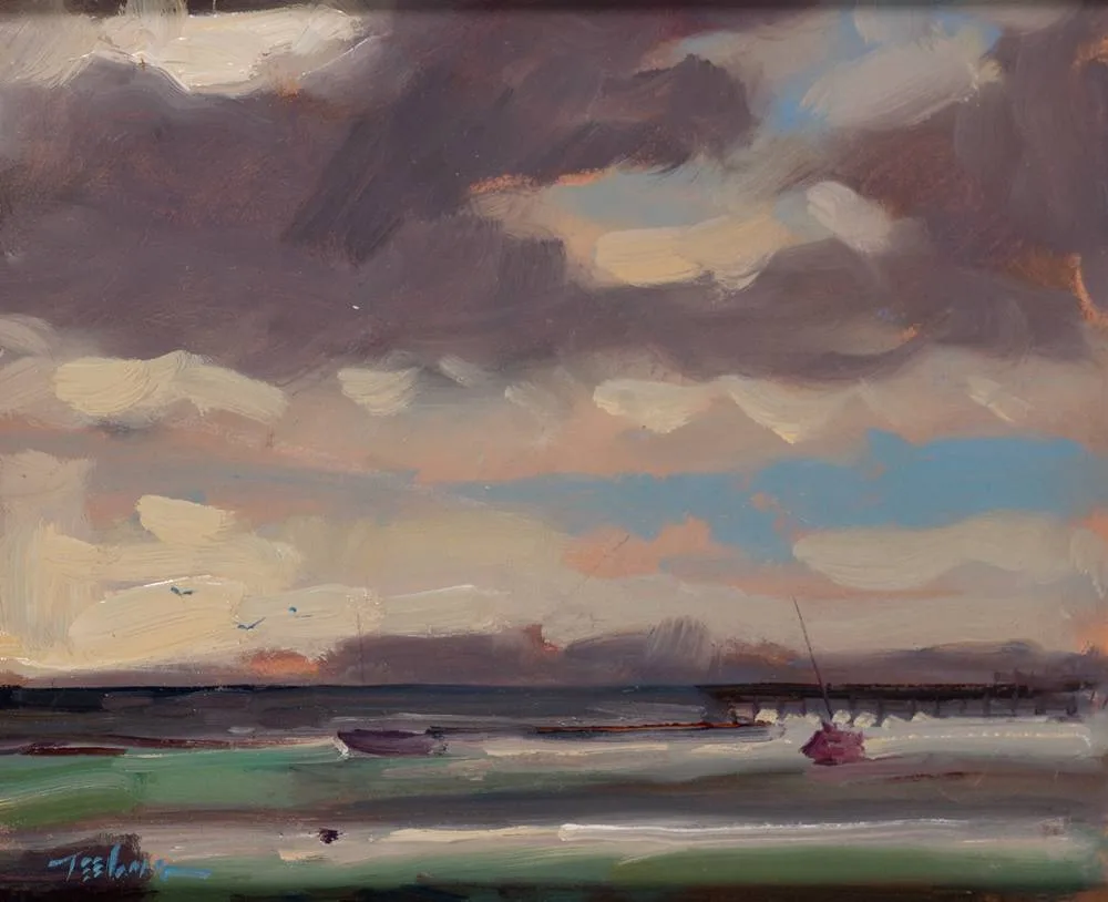 DOLLYMOUNT by Norman Teeling, oil on board, sold Oct 2023
